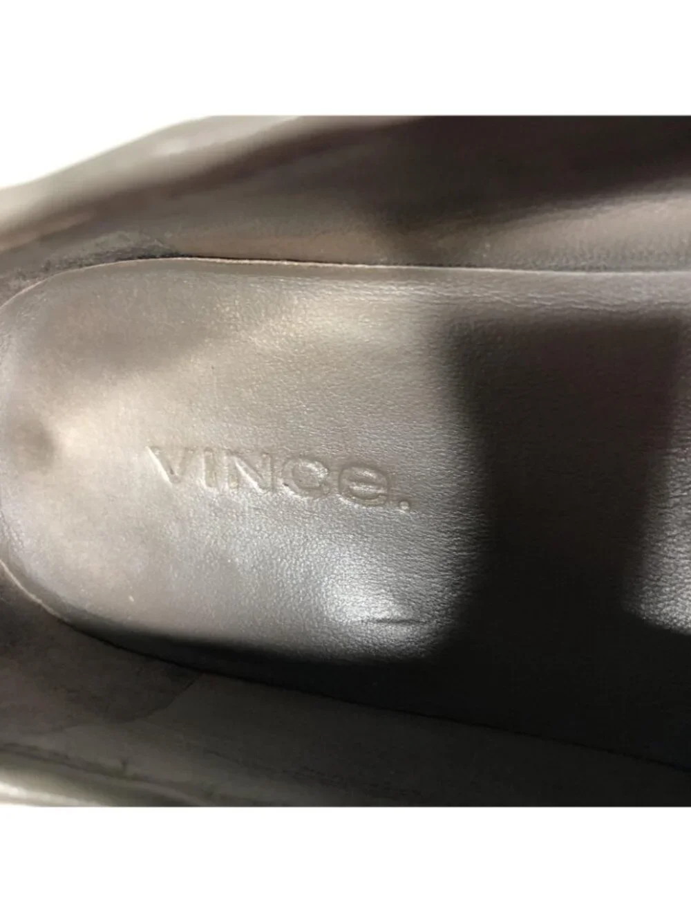 Vince Shoes Womens Size 8 Gray Woven Leather Slip On Platform Comfort Sneakers